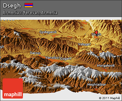 Physical Panoramic Map of Dsegh