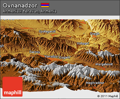 Physical Panoramic Map of Ovnanadzor