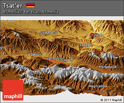 Physical Panoramic Map of Tsat'er