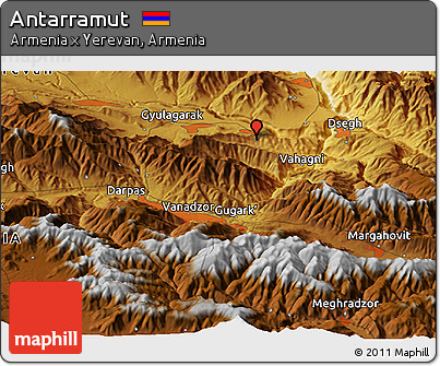 Physical Panoramic Map of Antarramut