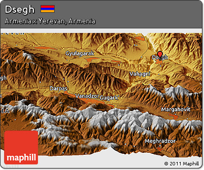 Physical Panoramic Map of Dsegh