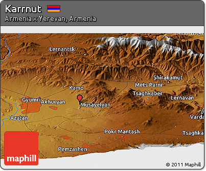 Physical Panoramic Map of Karrnut