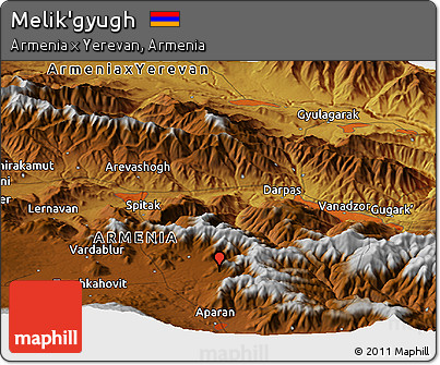 Physical Panoramic Map of Melik'gyugh