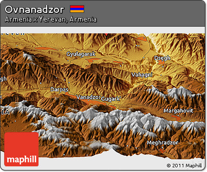 Physical Panoramic Map of Ovnanadzor