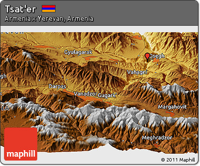 Physical Panoramic Map of Tsat'er