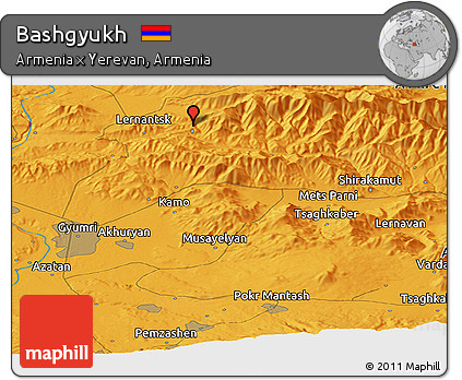 Political Panoramic Map of Bashgyukh