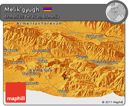 Political Panoramic Map of Melik'gyugh