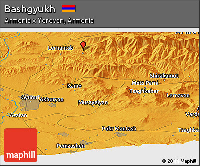 Political Panoramic Map of Bashgyukh