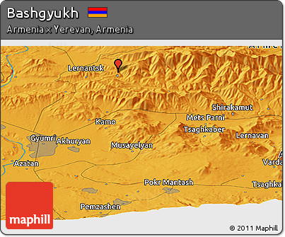 Political Panoramic Map of Bashgyukh