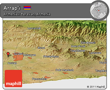 Satellite Panoramic Map of Arrap'i