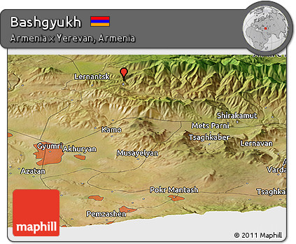 Satellite Panoramic Map of Bashgyukh