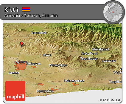 Satellite Panoramic Map of K'et'i