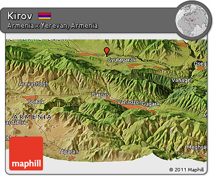 Satellite Panoramic Map of Kirov