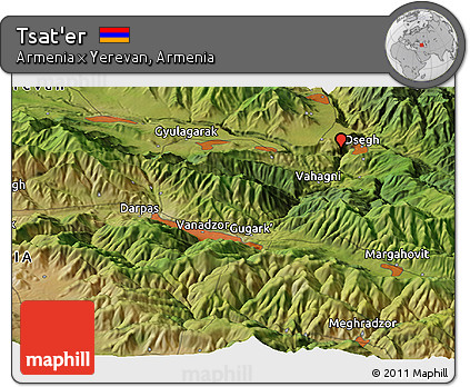 Satellite Panoramic Map of Tsat'er