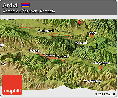 Satellite Panoramic Map of Ardvi