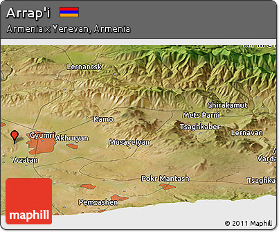 Satellite Panoramic Map of Arrap'i
