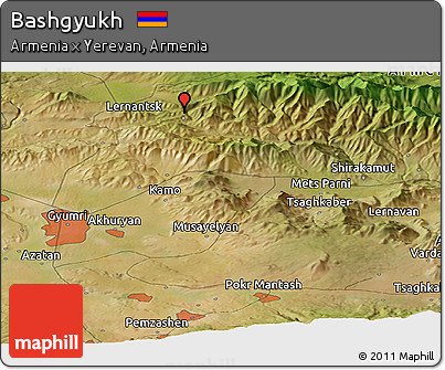Satellite Panoramic Map of Bashgyukh