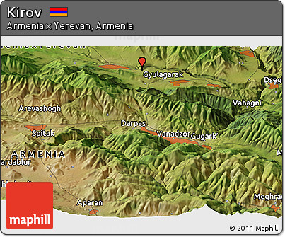Satellite Panoramic Map of Kirov