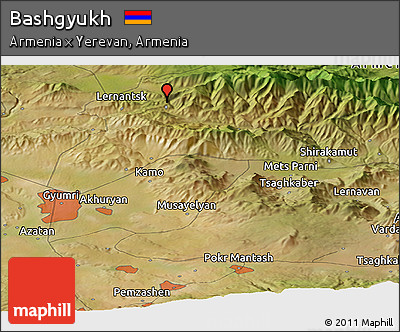 Satellite Panoramic Map of Bashgyukh