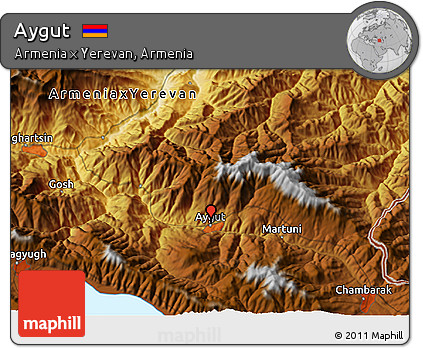 Physical 3D Map of Aygut