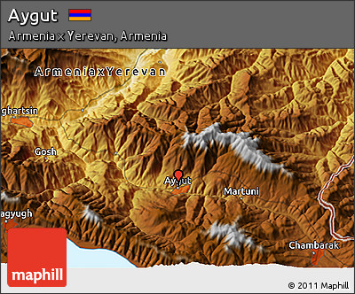 Physical 3D Map of Aygut