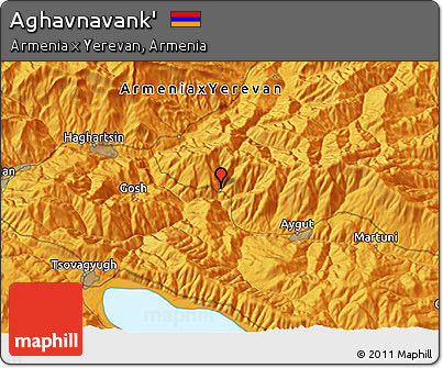 Political 3D Map of Aghavnavank'