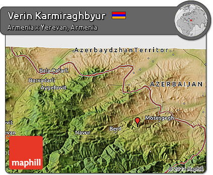 Satellite 3D Map of Verin Karmiraghbyur