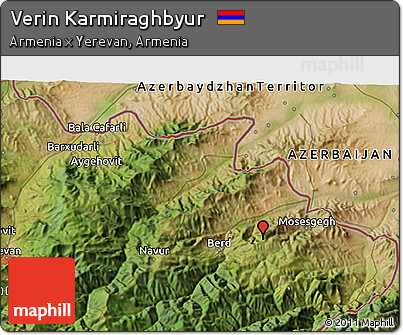 Satellite 3D Map of Verin Karmiraghbyur