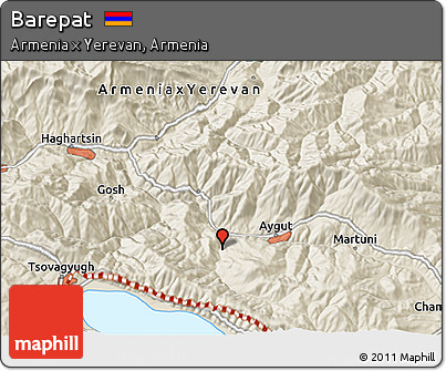 Shaded Relief 3D Map of Barepat