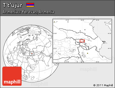 Blank Location Map of T't'ujur