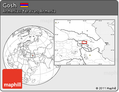 Blank Location Map of Gosh