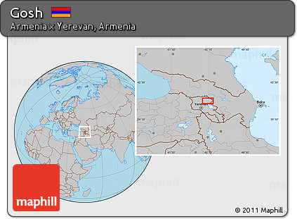 Gray Location Map of Gosh