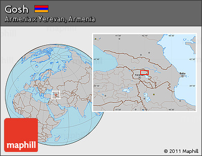 Gray Location Map of Gosh