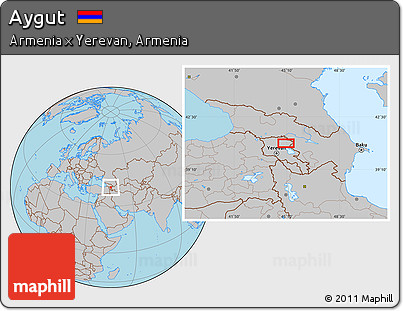 Gray Location Map of Aygut