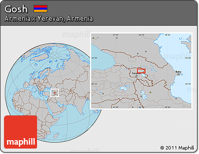 Gray Location Map of Gosh