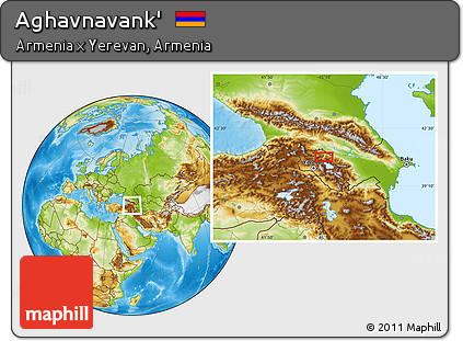 Physical Location Map of Aghavnavank'