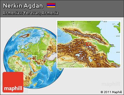 Physical Location Map of Nerkin Agdan