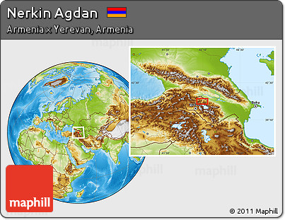 Physical Location Map of Nerkin Agdan