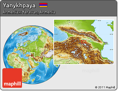 Physical Location Map of Yanykhpaya