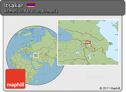 Savanna Style Location Map of Itsakar