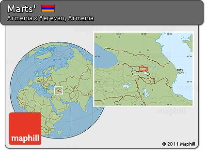 Savanna Style Location Map of Marts'