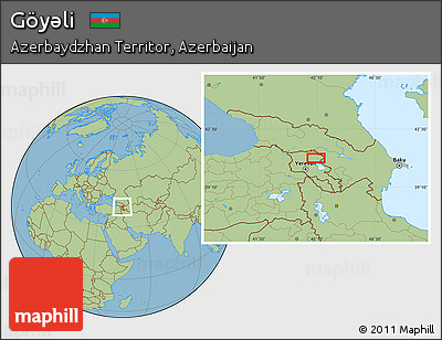 Savanna Style Location Map of Göyǝli