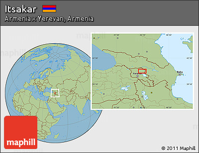 Savanna Style Location Map of Itsakar