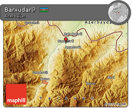 Physical Map of Barxudarlḯ