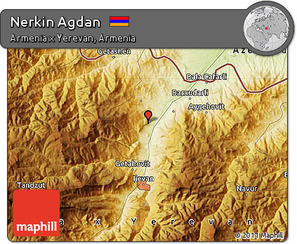 Physical Map of Nerkin Agdan