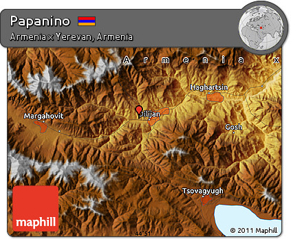 Physical Map of Papanino