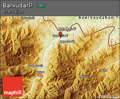 Physical Map of Barxudarlḯ