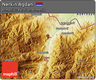 Physical Map of Nerkin Agdan