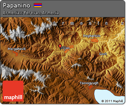 Physical Map of Papanino