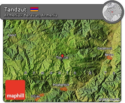 Satellite Map of Tandzut
